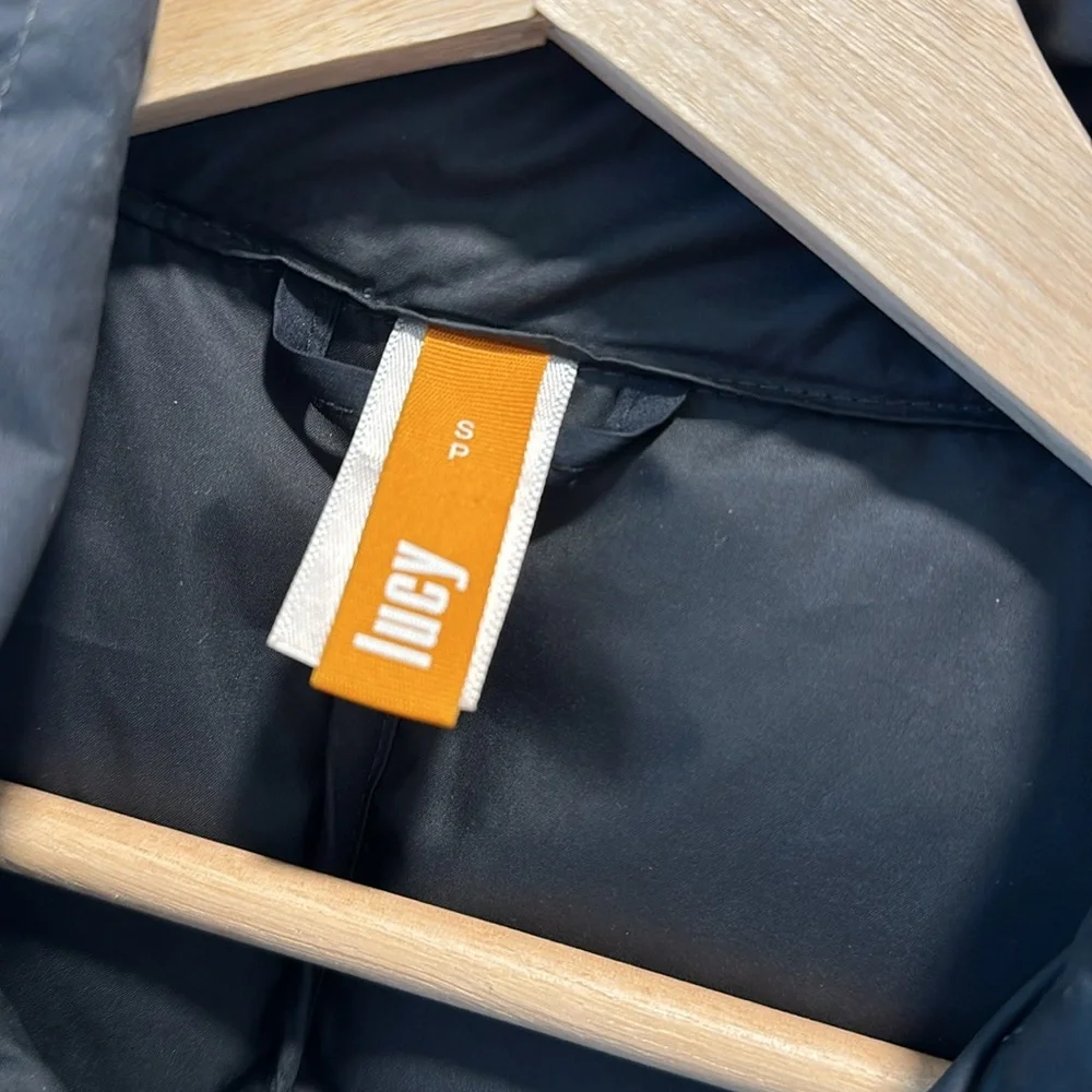 Lucy Black Down Puffer Vest Size Small - Picture 2 of 4